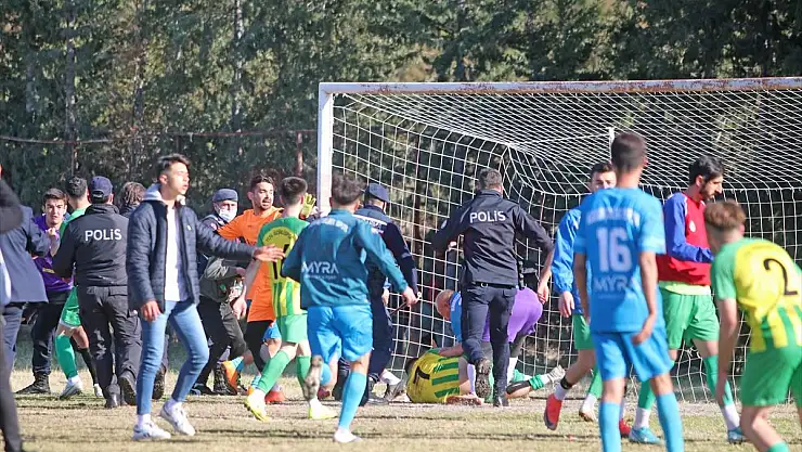 Muğla 1. Amatör Küme maçının ardından arbede yaşandı