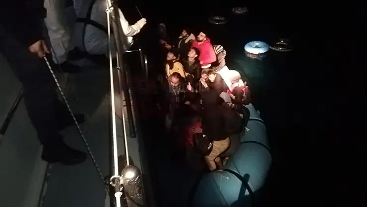 Muğla açıklarında 72 düzensiz göçmen kurtarıldı...