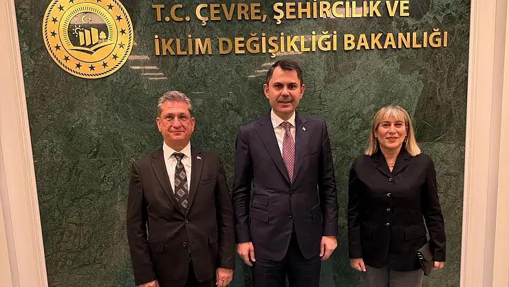 Muğla Ak Parti İl Başkanı Haluk Laçin ve Ayşegül Mungan'dan Bakan Kurum'a Ziyaret
