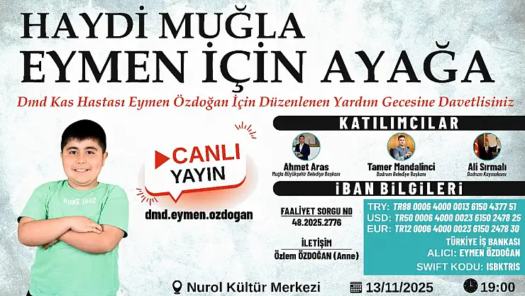 Muğla Eymen'e umut için buluşuyor