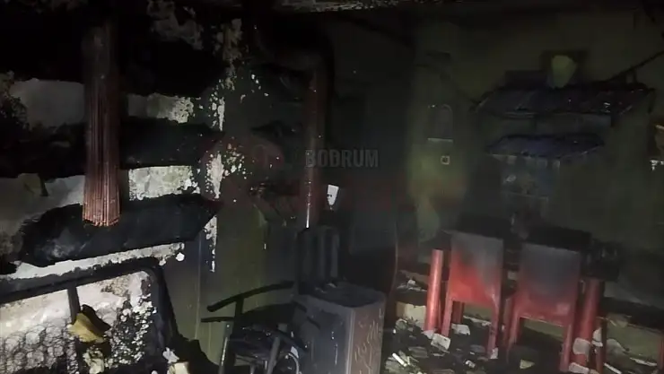 Muğla'da evde çıkan yangında bir kişi yaralandı