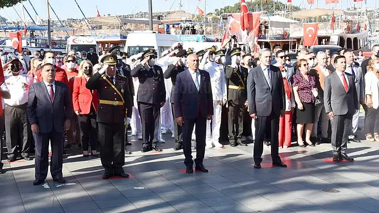 Muğla'nın ilçelerinde 30 Ağustos Zafer Bayramı törenlerle kutlandı