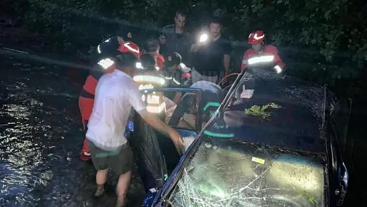 Nehire Uçan Araçtaki Şahıs Kurtarıldı