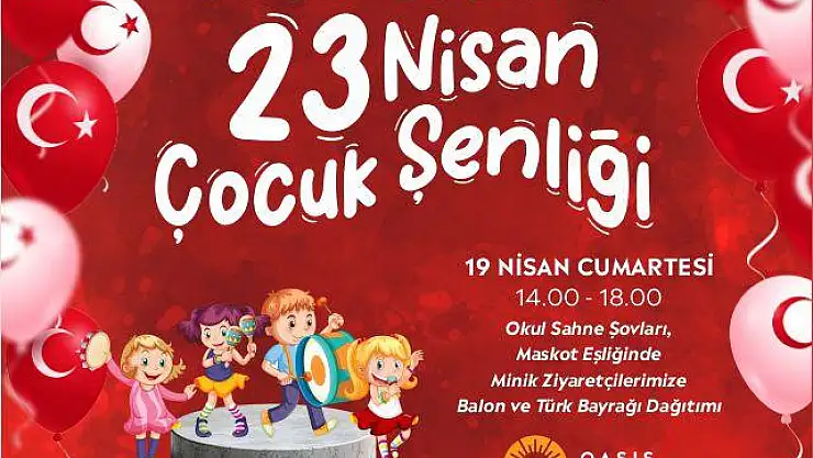 Oasis Bodrum'da 23 Nisan Coşkusu: Çocuklar İçin Renkli Şenlik Hazırlığı