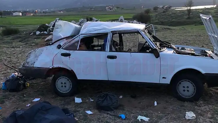 Otomobil Şarampole Devrildi:1 Ölü, 5 Yaralı