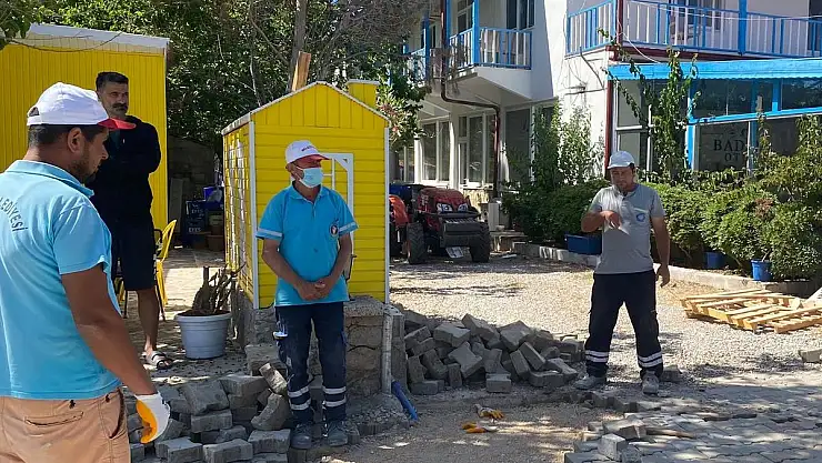 Palamutbükü'nde Çalışmalar tamamlanıyor