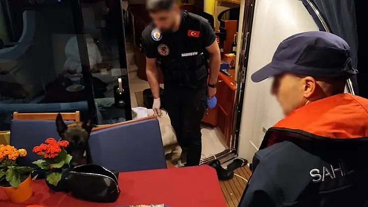 Sahil güvenlikten lüks teknelere uyuşturucu operasyonu