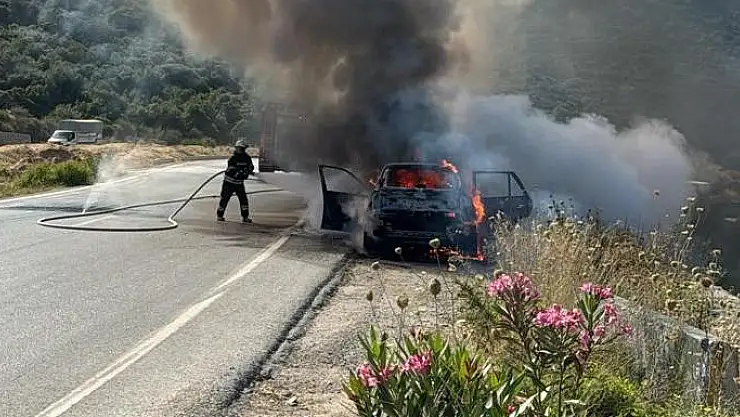 Seyir Halinde Alev Alev Yandı