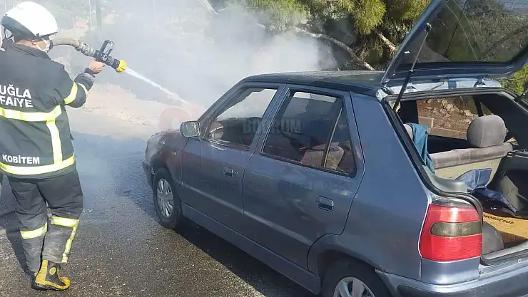 Seyir Halindeki Araç Alev Aldı