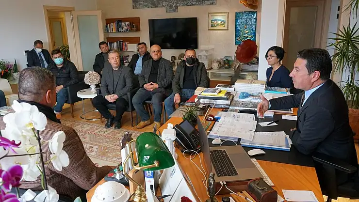 ŞOFÖRLER ODASI'NDAN BAŞKAN ARAS'A ZİYARET