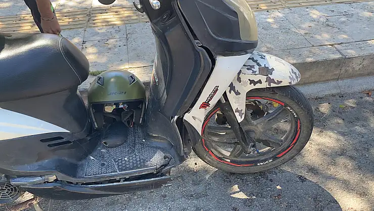 Sollama manevrasında kaza yapan motosikletli yaralandı