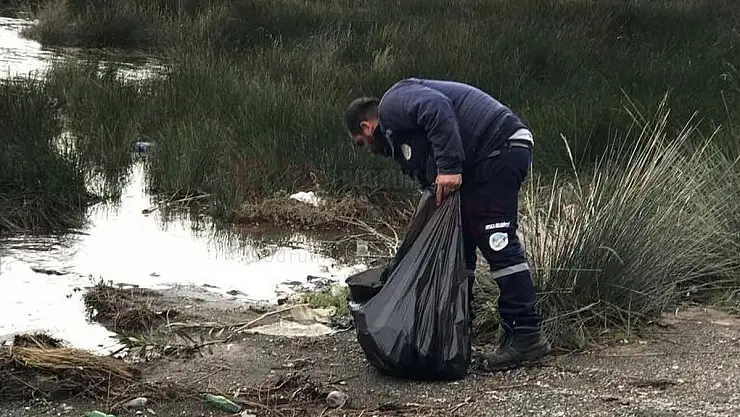 Sulungur Gölü'nün Çevresi Temizleniyor