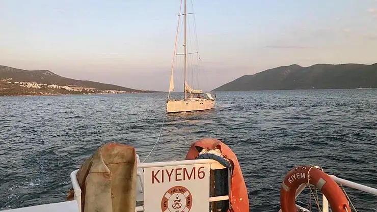 Sürüklenen Tekneyi KIYEM Botu Kurtardı