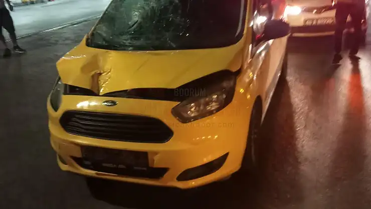 Taksinin Çarptığı Kişi Ağır Şekilde Yaralandı