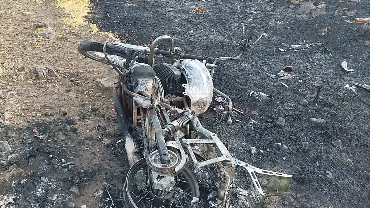 Tartıştığı Arkadaşının Motosikletini Ateşe Verdi