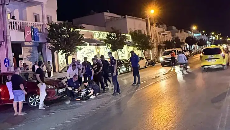 Turgutreis'te motosiklet kazası ! 1 yaralı