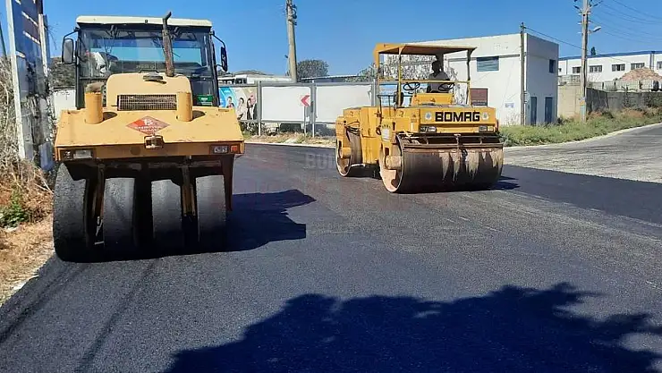 Turgutreis'te Sıcak Asfalt Çalışması Tamamlandı