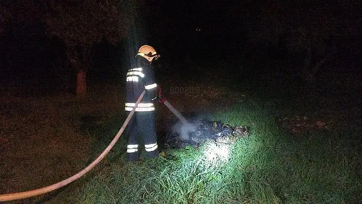 Yakılıp Unutulan Ateş Az Daha Zeytinliği Yakıyordu