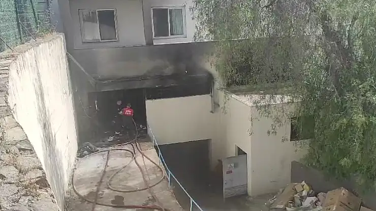 Yalıkavak'ta Bulunan Bir  Otelin Deposunda Yangın Çıktı