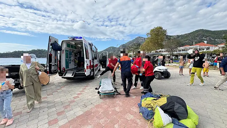 Yamaç paraşütleri havada çarpıştı  3 yaralı