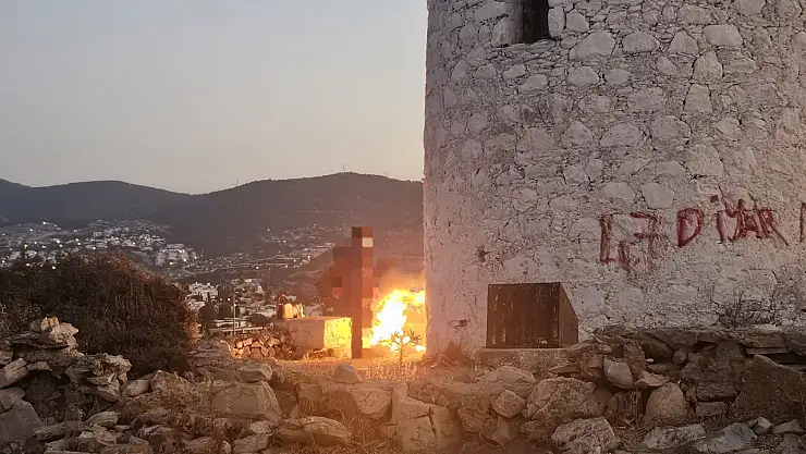Yangın Sanıldı eğlence ateşi çıktı!