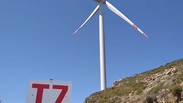Yapı Ruhsatı olmayan rüzgar türbini Bodrum Belediyesi tarafından mühürlendi