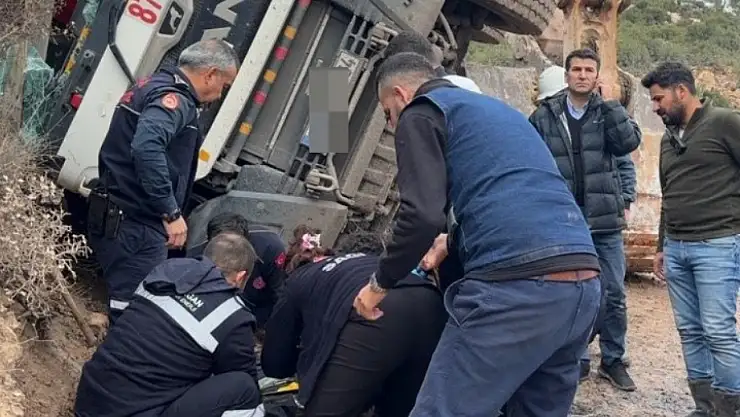 Yatağan Termik Santrali'nde kamyon kazası