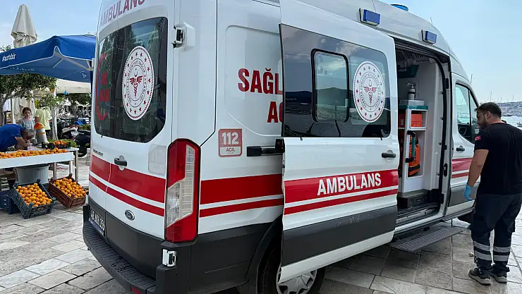 Yürüyüş yolunda korku dolu anlar, panikle yere yığıldı