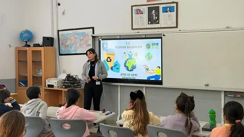 Bodrum'da çocuklar çevre için bilinçleniyor