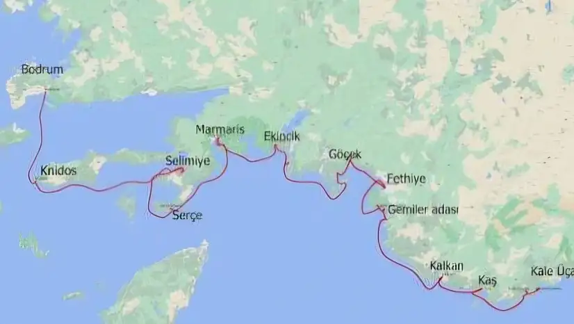 Bodrum-Kaş hattında kuvvetli fırtına