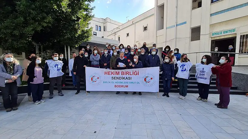 Bodrum'da Sağlık Çalışanlarından 3 Gün G(ö)REV'deyiz Açıklaması