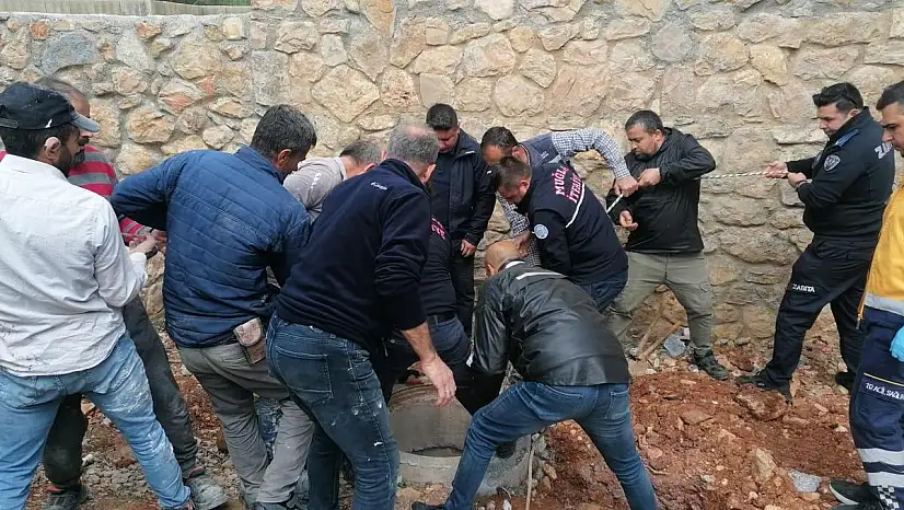 Bodrum'da Şantiyede Kuyuya Düşen İşçi Yaralı Olarak Kurtarıldı