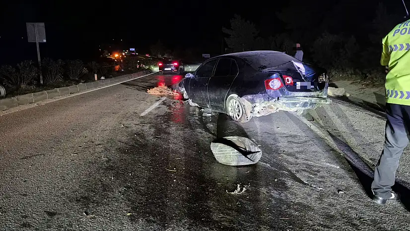 Kayalıklara çarptı canını zor kurtardı