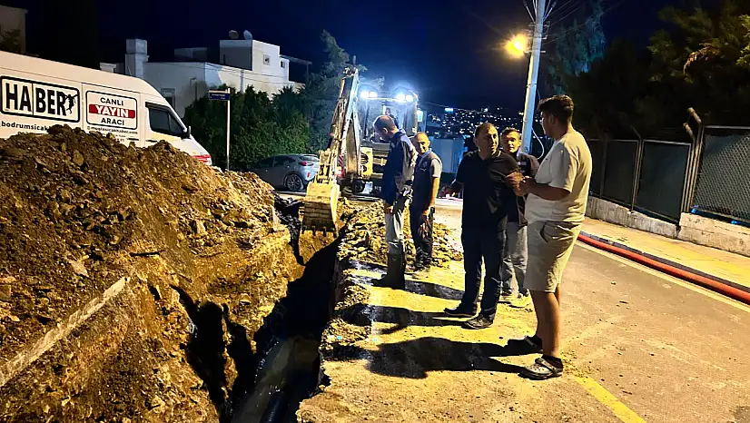 Patlayan Hatlara Anında Müdahale: Bodrum'da Altyapı Seferberliği