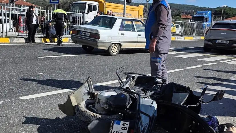 Trafik ışıklarında kaza 1 yaralı