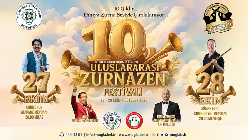 Zurnanın ustaları sahne alacak