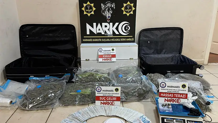 7 kilo esrar ele geçirildi, 5 kişi tutuklandı