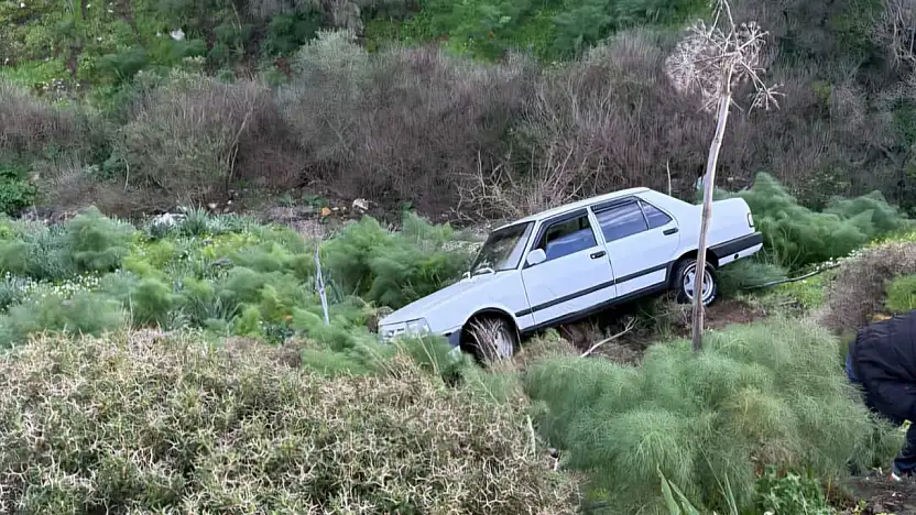 Araç Uçuruma Yuvarlandı