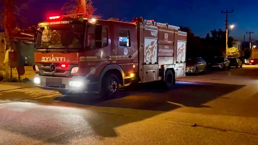 Bacadan çıkan kıvılcımlar korkuttu