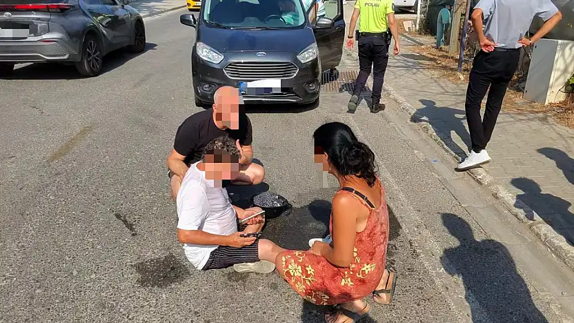 Bitez'de araç ile motosiklet çarpıştı: 1 yaralı
