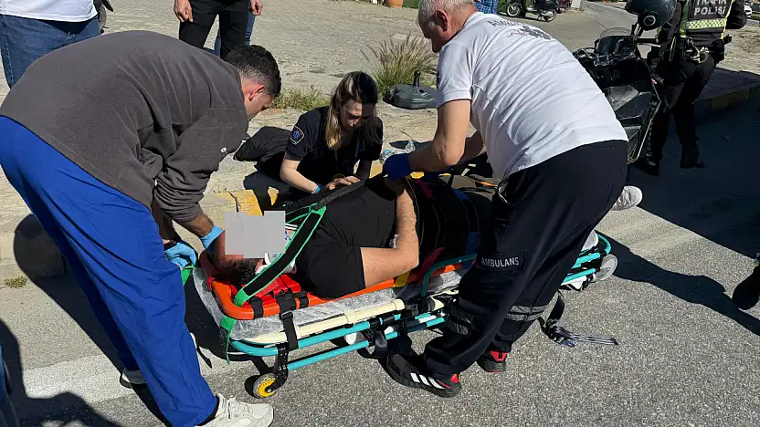 Bitez Kavşağı'nda Kaza: Motosiklet Sürücüsü Yaralandı
