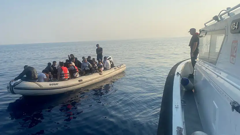 Bodrum açıklarında 37 düzensiz göçmen kurtarıldı