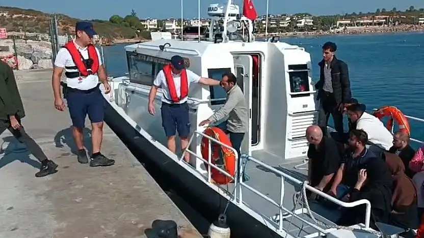 Bodrum'da 19 düzensiz göçmen kurtarıldı !