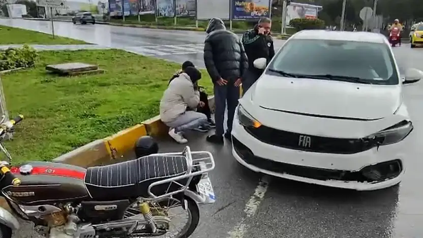 Bodrum'da ışık ihlali iddiası 16 yaşındaki motosikletli yaralandı
