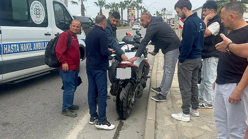 Bodrum'da motosiklet kazası: 1 yaralı