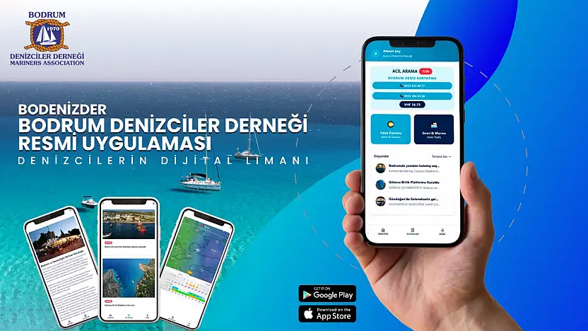 Bodrum Denizciler Derneği'nden denizcilere dijital liman ! mobil aplikasyon kullanıma açıldı