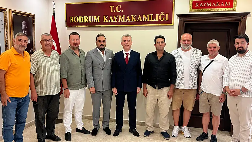 Bodrum Gazeteciler Cemiyeti'nden Kaymakam Sırmalı'ya ziyaret