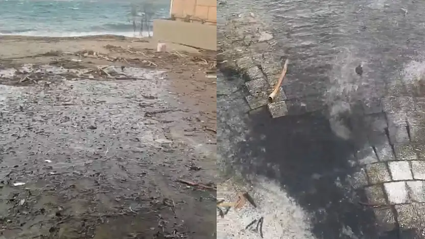 Bodrum susuz su denize akıyor