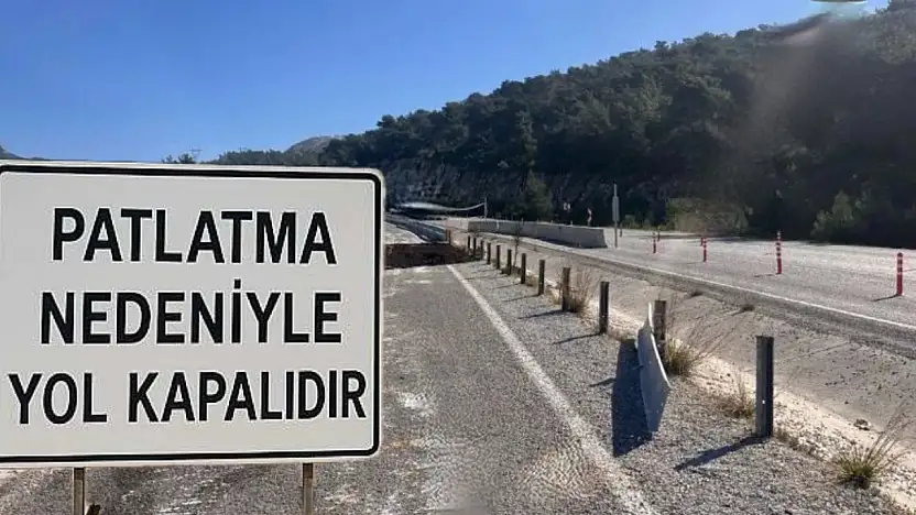 Boğa Yokuşu'nda patlatma çalışması yol trafiğe kapanacak