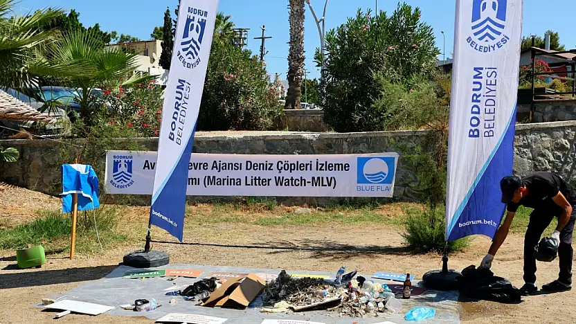 Deniz çöpleri izleme programı Turgutreis'te devam etti